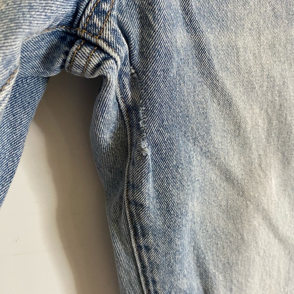 Blank NYC High Rise Tapered Lace Up Raw Hem Jeans - Picture 6 of 13